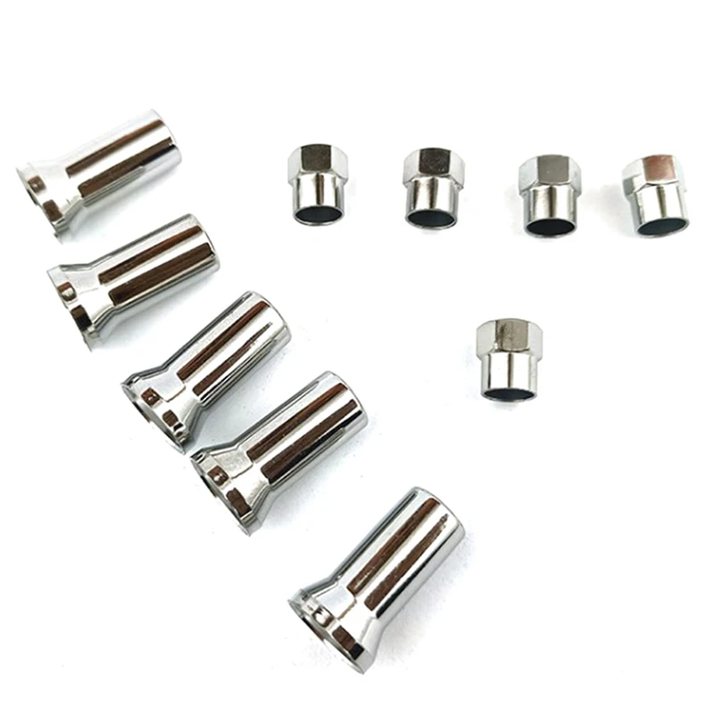 10Pcs TR414AC Car Truck Tire Wheel Tyre Valve Caps with Sleeve Covers Left Right Front Rear Auto Accessories
