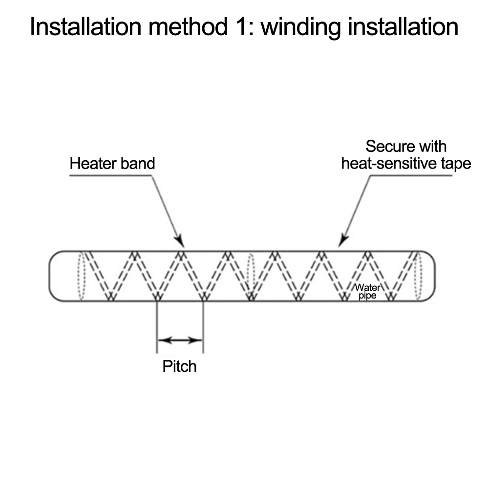 Ligne de fil électrique antigel, adaptée à l'isolation antigel, sûre et intermittente, longueur 5m, 220V