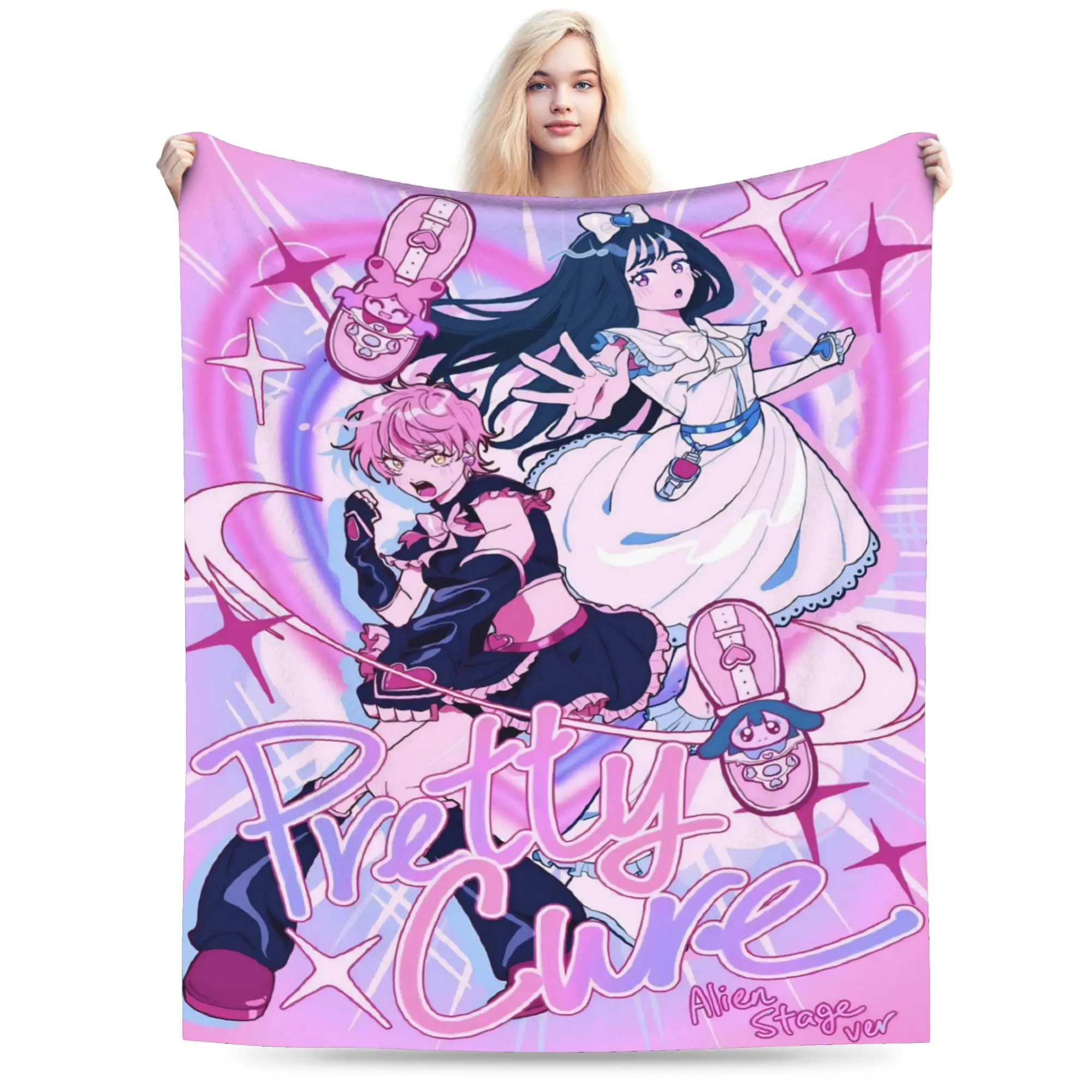 New Arrival ALNST Alien Stage Mizi sua Blanket Lightweight Thin Flannel  Cozy Throw Blankets Machine Washable