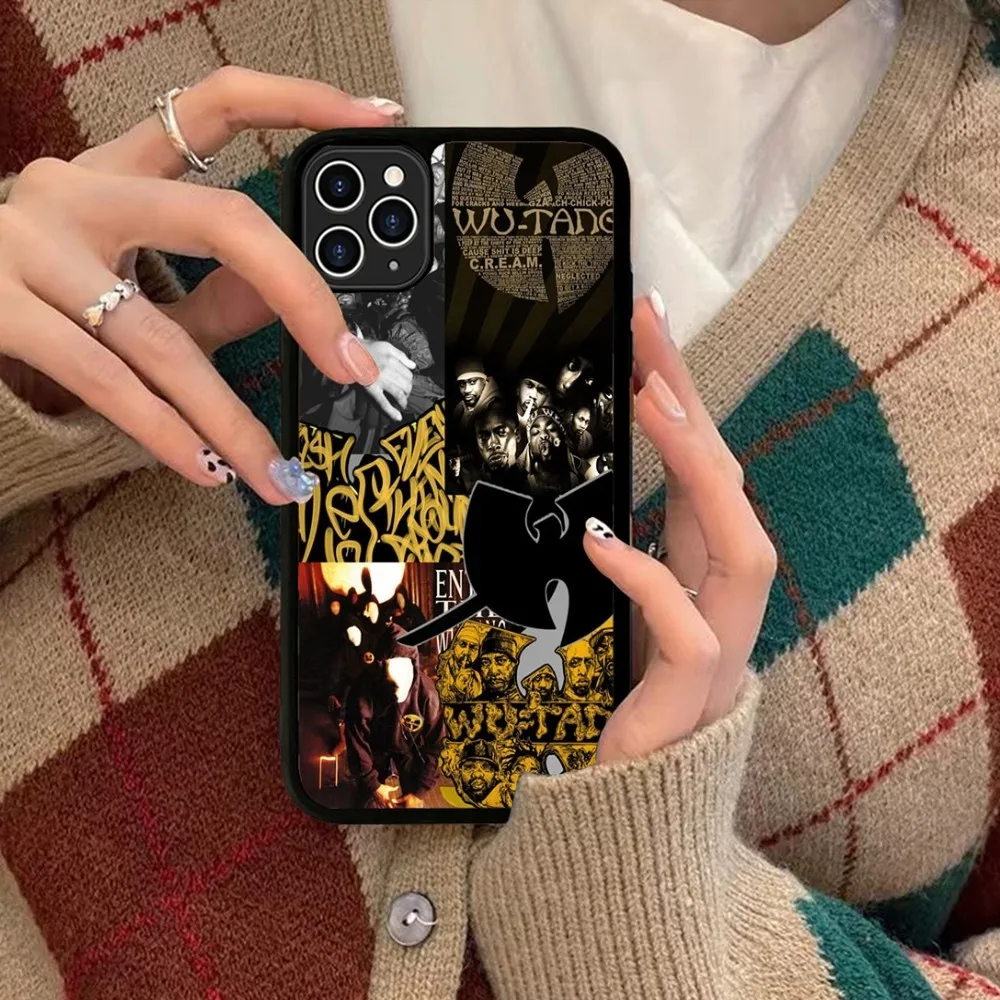 Hip-Hop Band W-Wu-Tang Phone Case Silicone PC+TPU For For IPhone 11 12 13 14 15 16 Plus Pro Max Cover