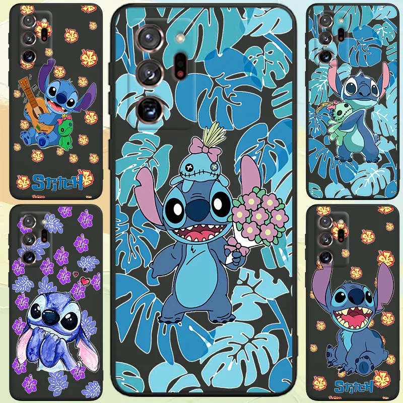 

Disney Stitch Cute Cartoon Phone Case For Samsung A73 A72 A71 A55 A54 A53 A52 A51 A13 A22 A16 A15 A05s A14 A05 A06 5G Black