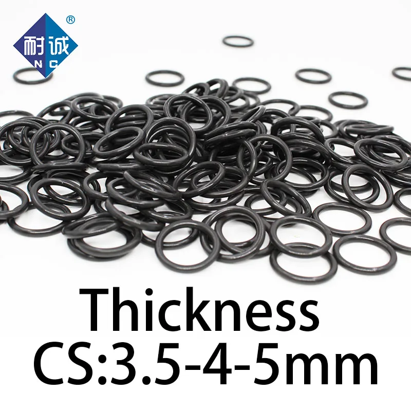 O-ring thickness 3.5/4/5mm CS fluororubber FKM sealing temperature resistant gasket rubber ring complete in specifications