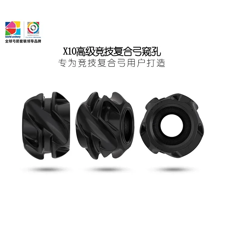 

Прицел-пип для блочного лука SANLIDA X10, 37/45 градусов, из алюминия CNC6061, для соревнований по стрельбе из лука и точной прицельной стрельбы