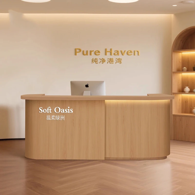 تصميم مكاتب استقبال بسيطة، متجر حديث، بار تجميل، مكاتب استقبال فندقية فاخرة، أثاث عصري للمطاعم Mostrador #4