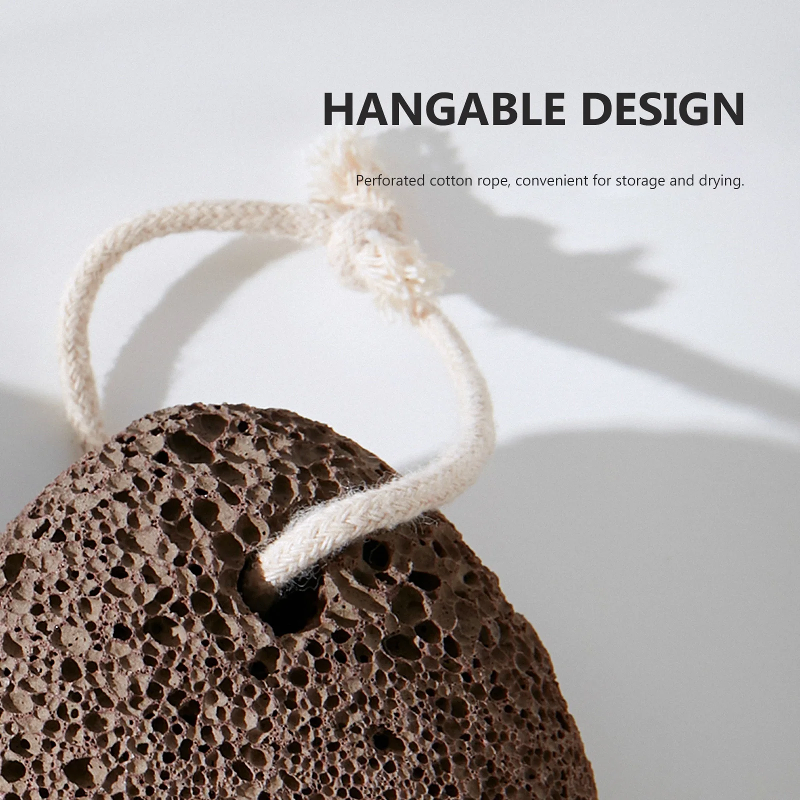 

2Pcs Foot Scraper Natural Pumice Stone Small Size Callus Remover Ergonomic Design Exfoliation Dead Skin Remove Pedicure Tools