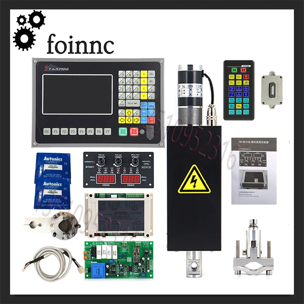 

Sf2100c Plasma Controller Kit Sf-hc25k+sf-rf06a Thc With Elevator Jykb-100-t3 1 Anti-collision Fixture+2 Grounding Switch