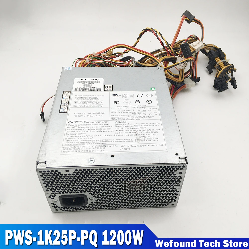 

For Supermicro Workstation Power Supply Medical Power Supply PWS-1K25P-PQ 1200W