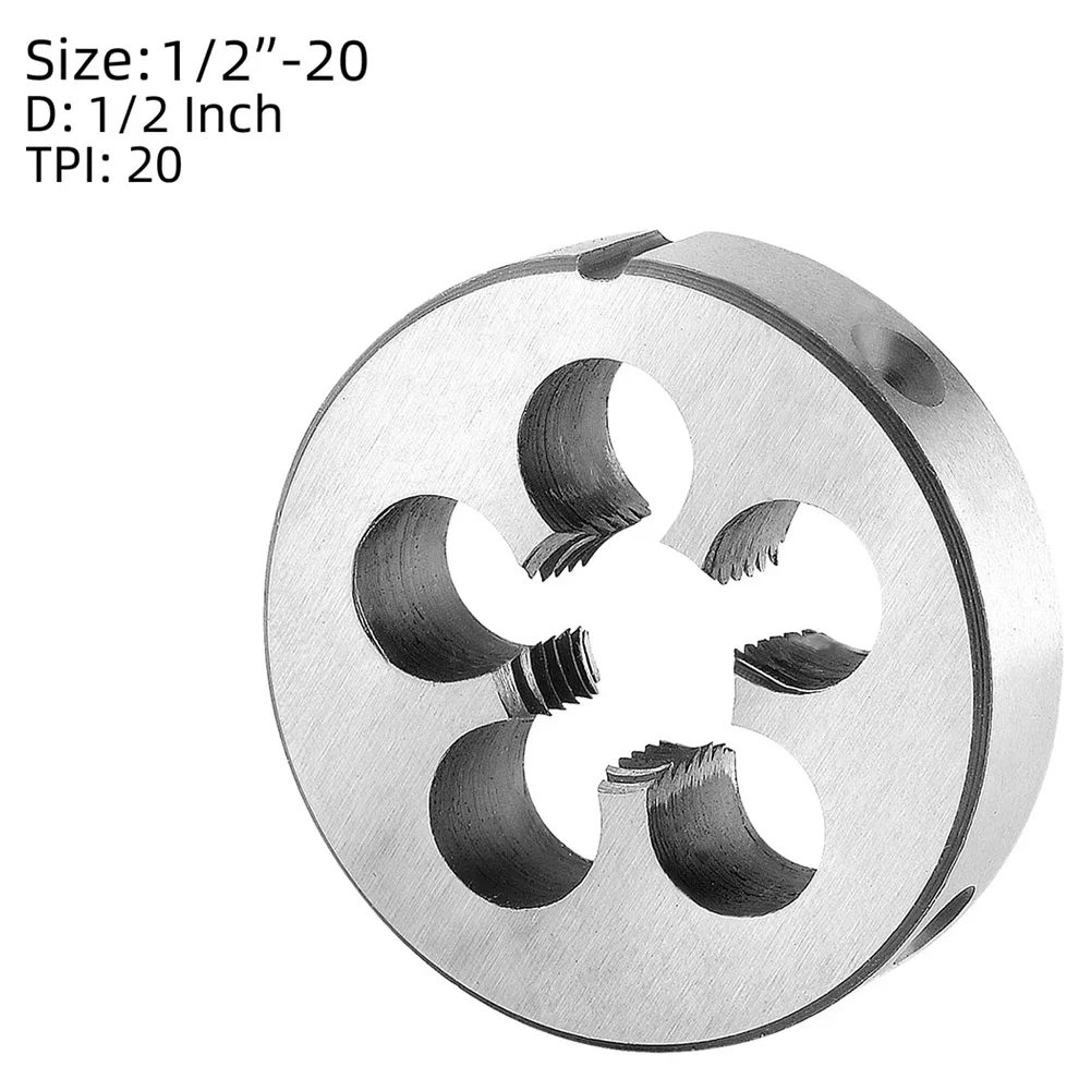 1set HSS 1/2-20 UNF Tap & 1/2-20 UNF Die For Cleaning/rethreading Damaged/clogged Pipe Threads Clockwise Cutting Hand Tools