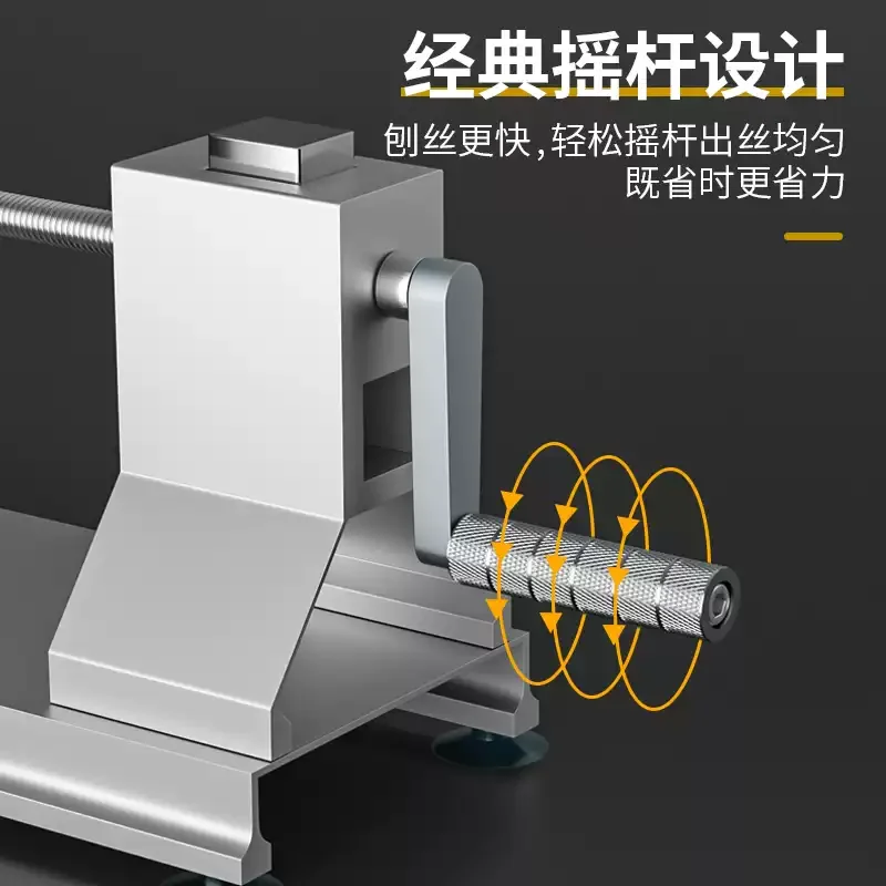 Commercial Waterfall Potato Shredder Hand Crank Long Silk Grater Carrot Shredding Slicing Machine