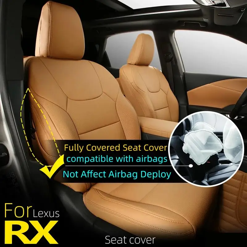 Full Set Faux Leather Car Seat Protector Custom Seat Covers For Lexus Rx270 Rx350 Rx400h Rx450h 2009-2015 Auto Interior