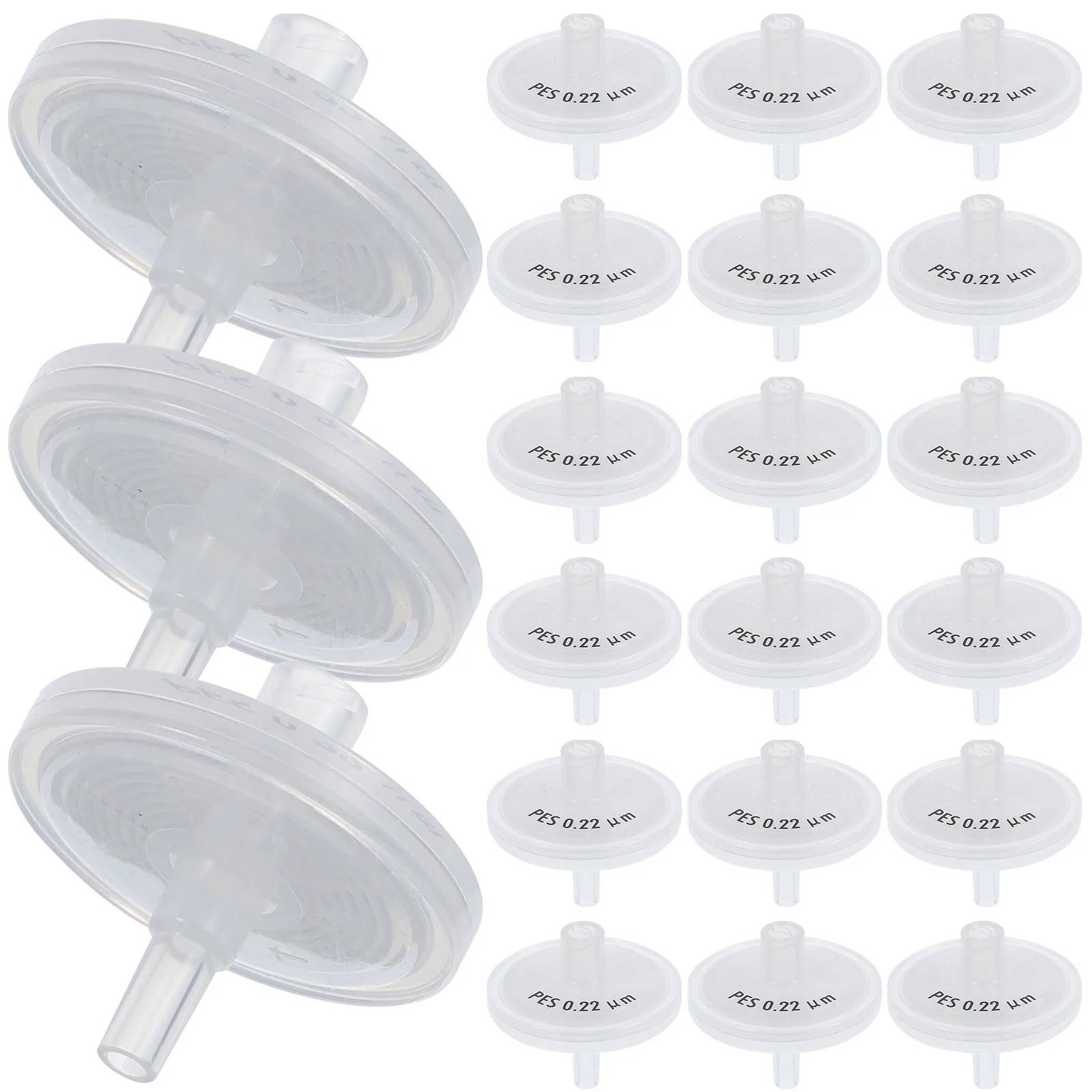 

25 Pcs Filter Syringe Plastic Holder Membrane Filters Green Equipment