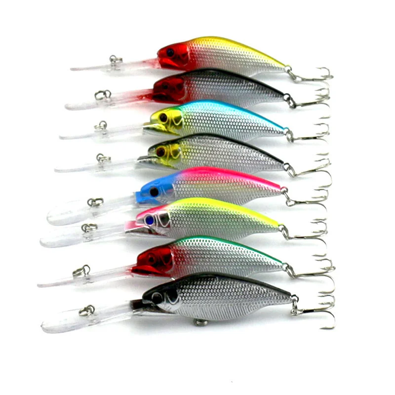 

2022 New Seaknight long Tongue fishings lure hardbait wobbler lure 3D eyes Colorful painting 8Colors 11CM 9.8g for bass pikes