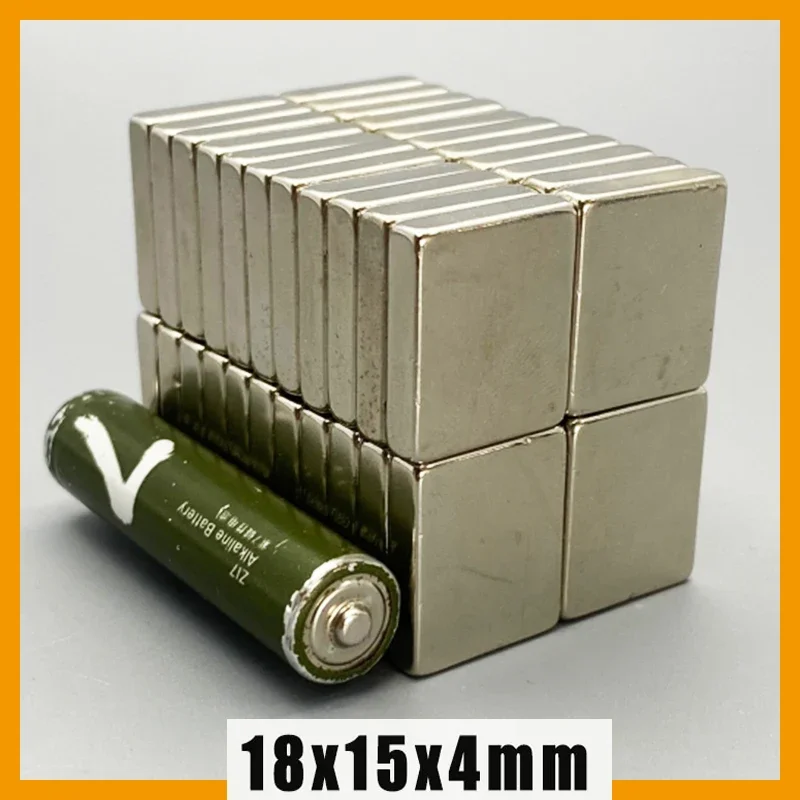 18x15x4mm 2/5/10/20/50/100pcs N35 Powerful Strong Square Block Magnet Neodymium Magnetic 18*15*4 Magnets for Fridge Tool Craft