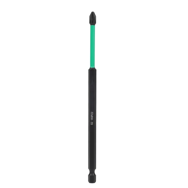 10 PZ2 Magnetic Driver Drills Heavy Duty Long Pozidriv Screwdriver Drills 1/4 Inch 6.35mm Hexagonal Shank Screwdriver 150mm