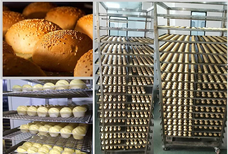 فرن خبز دوار كهربائي صناعي مع 12 صينية من الفولاذ المقاوم للصدأ خبز دوار بيتا كوكي بيتزا معدات مخبز الدجاج Pr