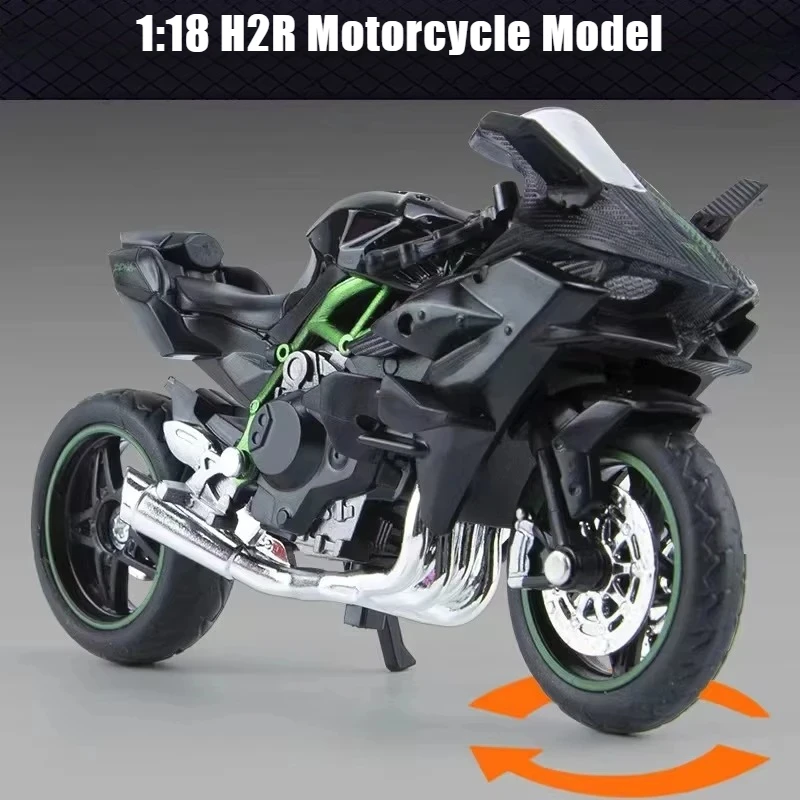 

Модель мотоцикла H2R в масштабе 1:18, коллекционная, из сплава, для декора, подарки, игрушки для мальчиков