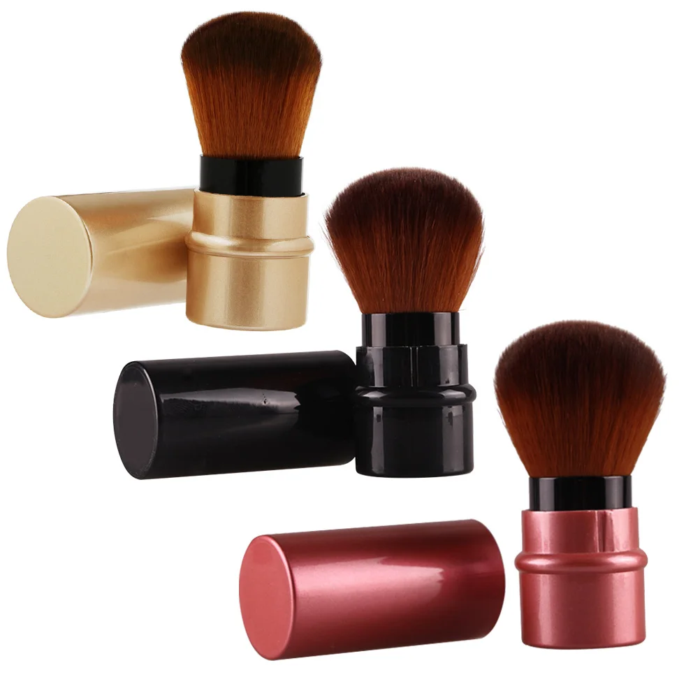 3Pcs Einziehbare Foundation Pinsel Tragbare Make-Up Zubehör Werkzeug Flüssigkeit Pulver Creme Applikator Make-Up