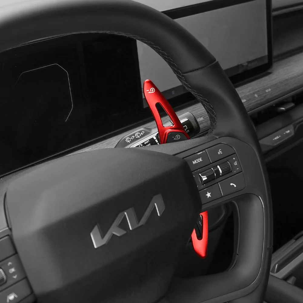 For KIA EV9 GT-Line 2023 2024 2025 Car Steering Wheel DSG Paddle Shift Extension Gear Stickers Decorative Accessories