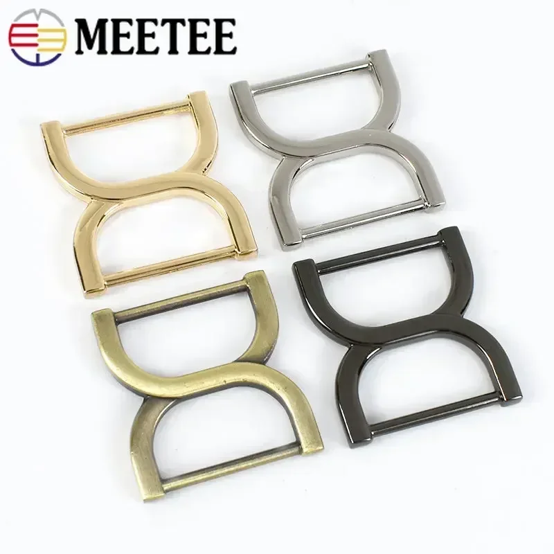 30/50Pcs 25mm Metal Belt Buckle Bag Strap Adjuster Buckles Metalic Ring Connector Hook Clasp for Webbing DIY Hardware Accessory