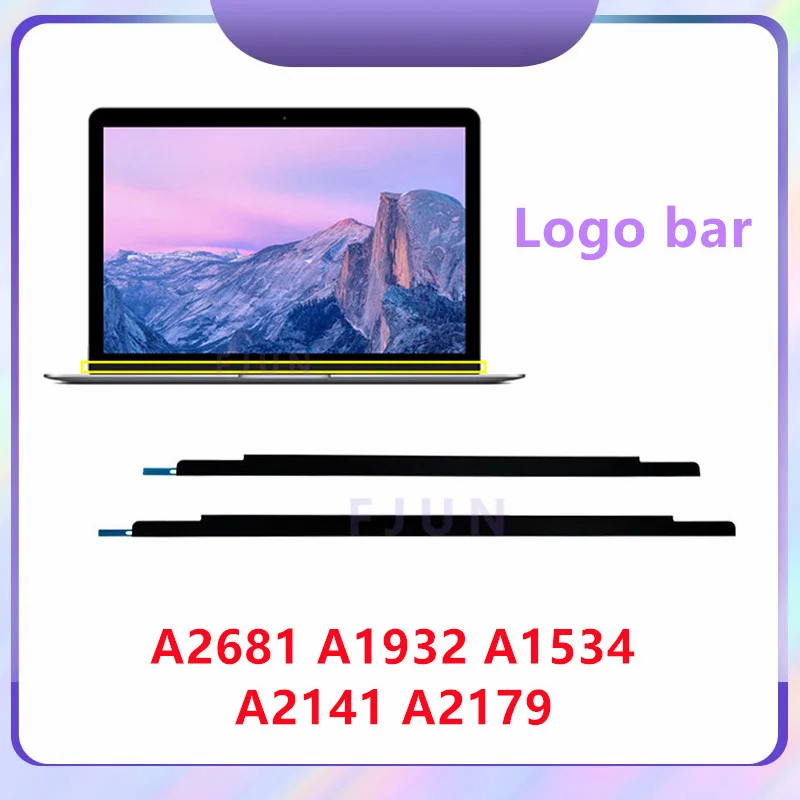 Nieuwe A2681 A1932 Logo Bar voor MacBook Air A2179 A2337 LCD-scherm Bezel Glas Front Trim Logo Cover A1534 LCD Bar Grijs/Zilver/Goud