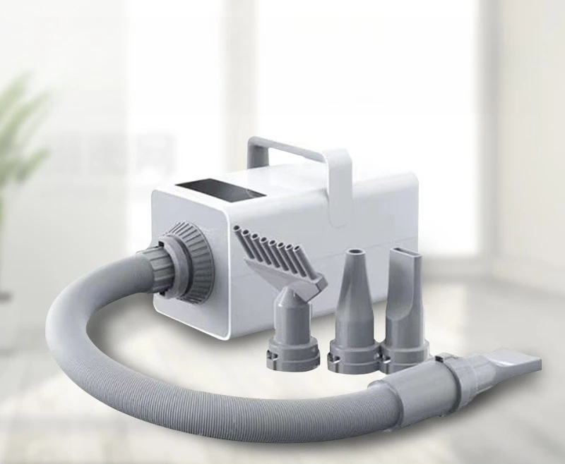 Smart LCD Silent Pet Blower Dryer Low Noise High Velocity Grooming Machine For Cats Dogs Household Pet Supplies