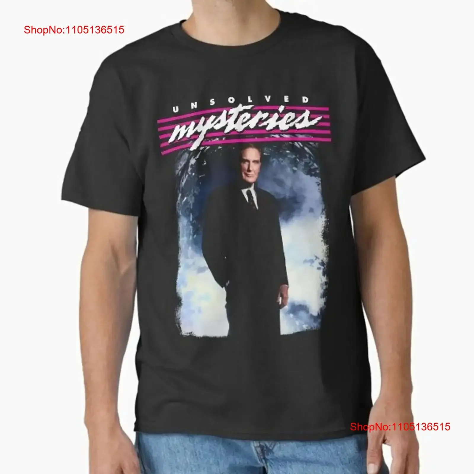 Unsolved Mysteries Robert Stack Classic T S Shirt Made in US AUS Size 2XL vintage Washed designer clothes streetwear Versatile