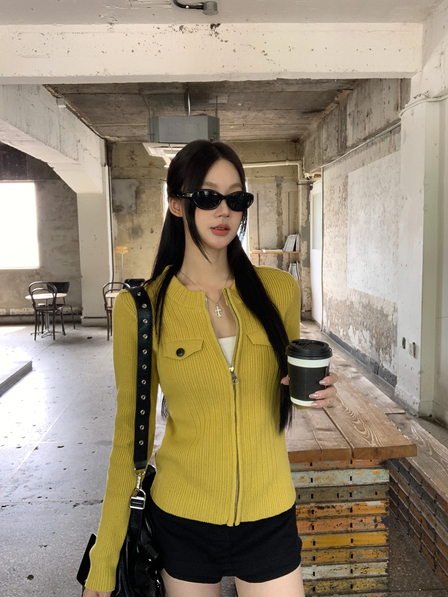 

Красный вязаный кардиган Celebri для женщин, корейский стиль, весенняя верхняя одежда, тщательно продуманный дизайн, свитер-жакет для повседневной носки, чистый стиль