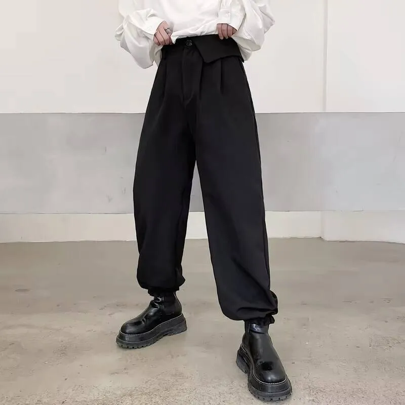 

Spring And Simple Men's Loose Loose Personality Is Loose Casual Pants Classic Dark Loose Large Pants