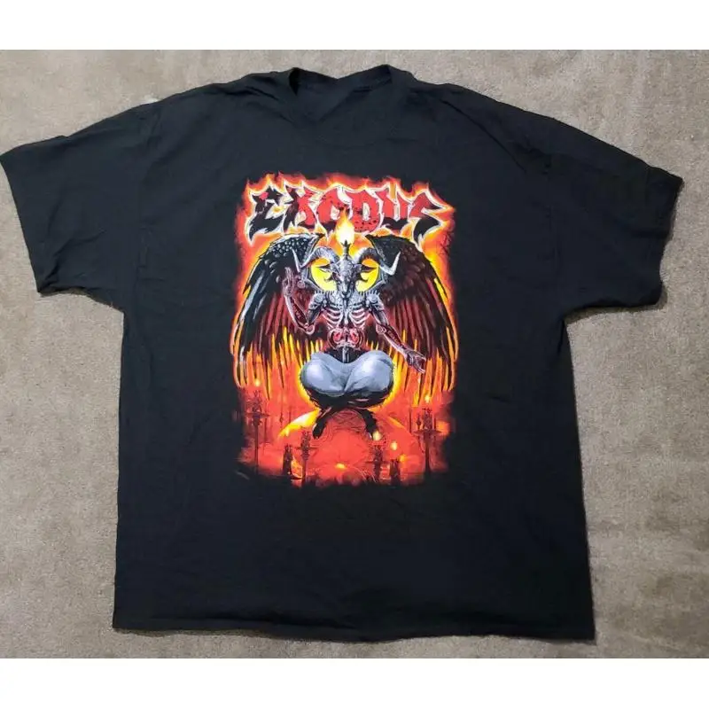 

Exodus Band Cotton Black All Size S M L 5XL T Shirt HT220