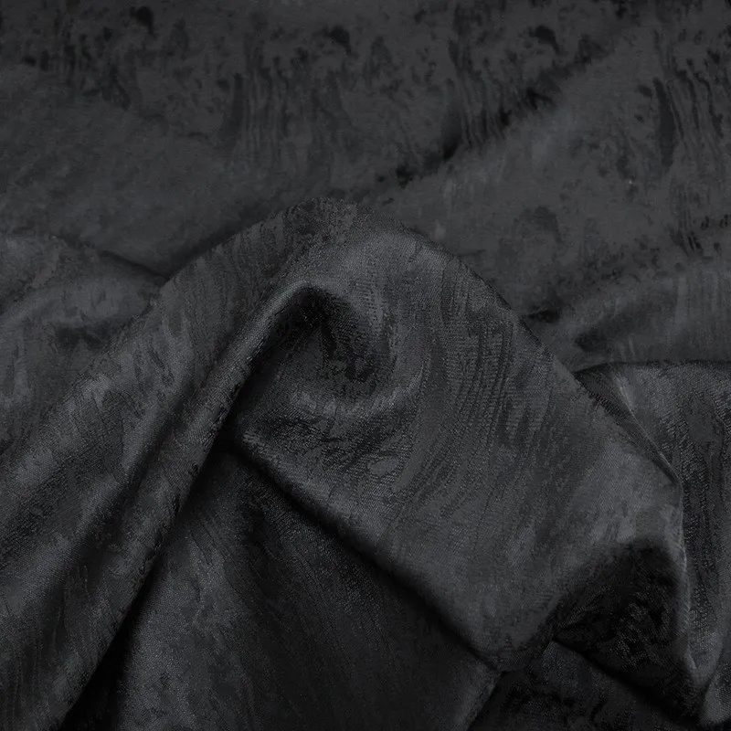 51 momme width 138CM heavyweight rayon wool corrugated three-dimensional jacquard fabric for autumn and winter