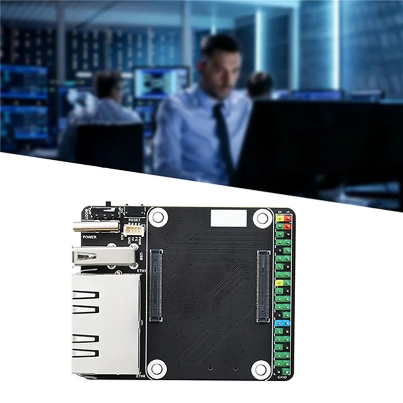 Carte d'extension Smart-Waveshare CM4-DUAL-ETH-MINI pour Module de calcul Raspberry Pi 4 RJ45 double Port Ethernet Gigabit Bo d'extension