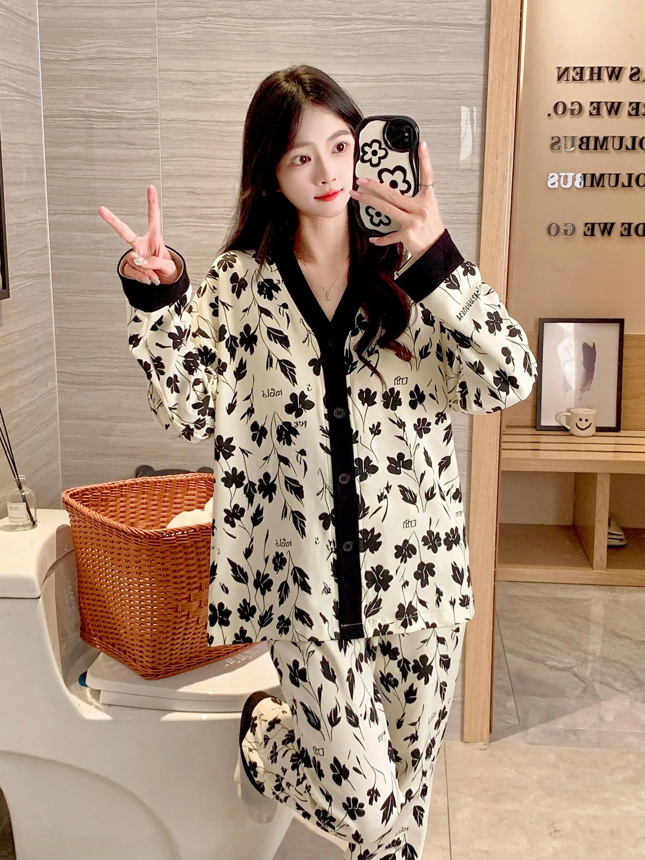 

Women's Lingerie Sleep Saxy Piece Set Nightwear Home Fashion Loungewear Pajamas Suit Pieces Sleepwear Pyjamas Pajama 2 Piece