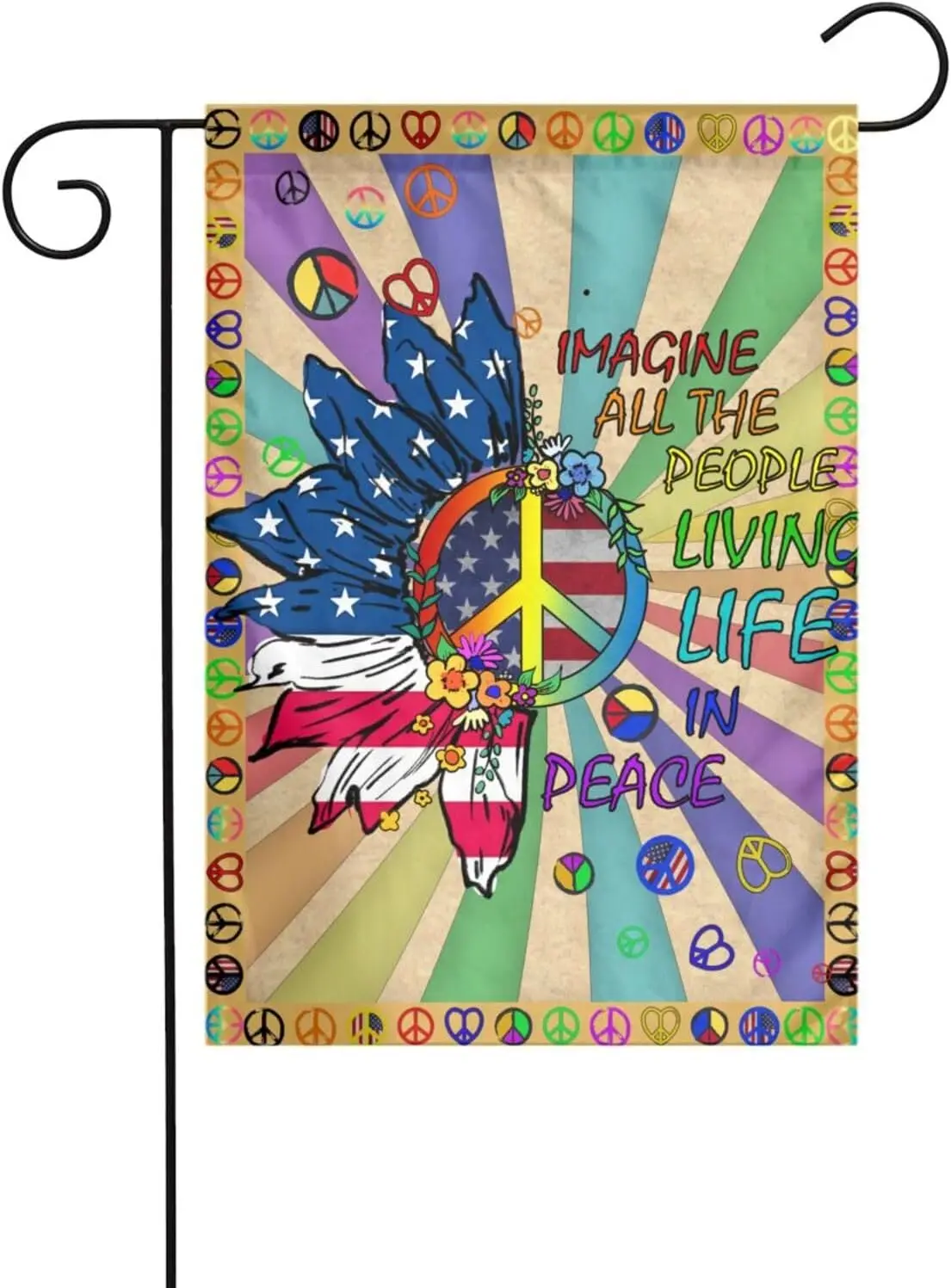 Peace Garden Flag 12 X 18 Inch Home Indoor & Outdoor Vertical Double Sided Flags Yard House Farmhouse Sign For Garden Ho LLO uui