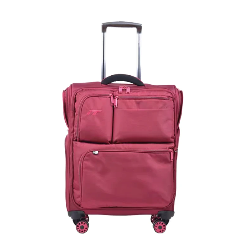 

Ultra Lightweight Silent Wheel Carry On Luggage - Cabin Approved Check-in Suitcase Trolley with Multiple Pockets