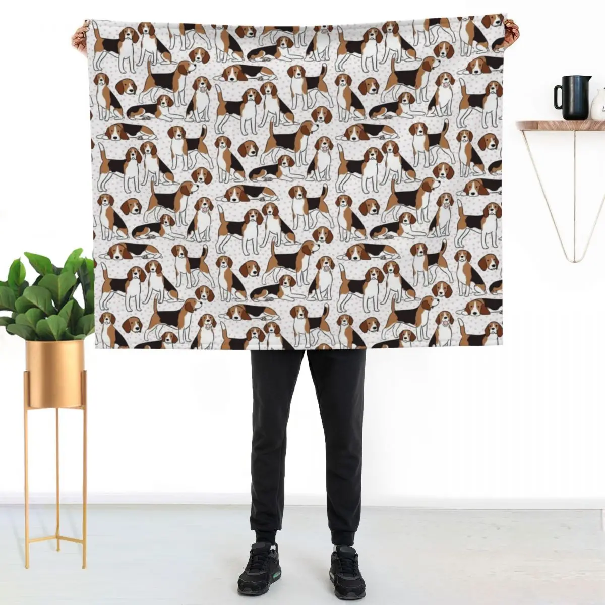 Cute beagle dog pattern Throw Blanket Extra Large Throw Blankets For Bed sofa bed Thermal For Baby Warm Blankets