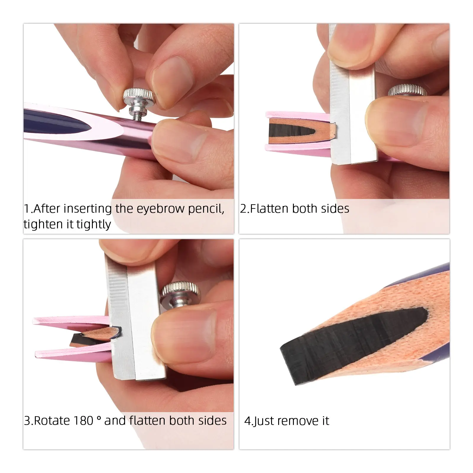 Wenkbrauw Pen Slijpen Set Waterdichte Wenkbrauw Tattoo Make-Up Microblading Wenkbrauwpotlood Enhancer met Puntenslijper Make-Up Tool