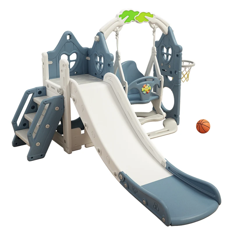 

Factory direct indoor children's slides and baby toy swing sets