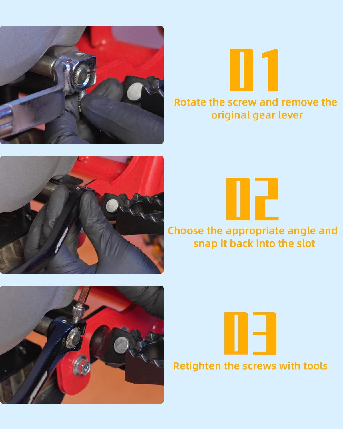 For YAMAHA WR 250F 450F YZ 125 250 250F 250FX 450F 450FX Motorcycle Foot Brake Lever Pedal Gear Shift Lever Pedal Sets 2023