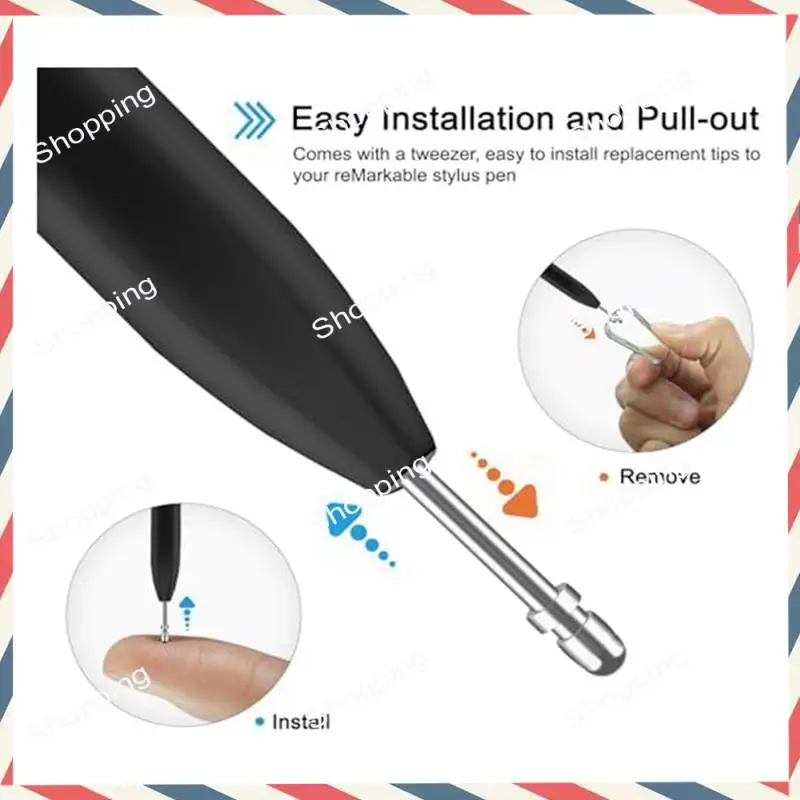 M20K No Wear Out Titanium Replacement Pen Tips, 2 Smooth And Precise, With Installation Tool, Universal Pen, Digital Pen, Durabl