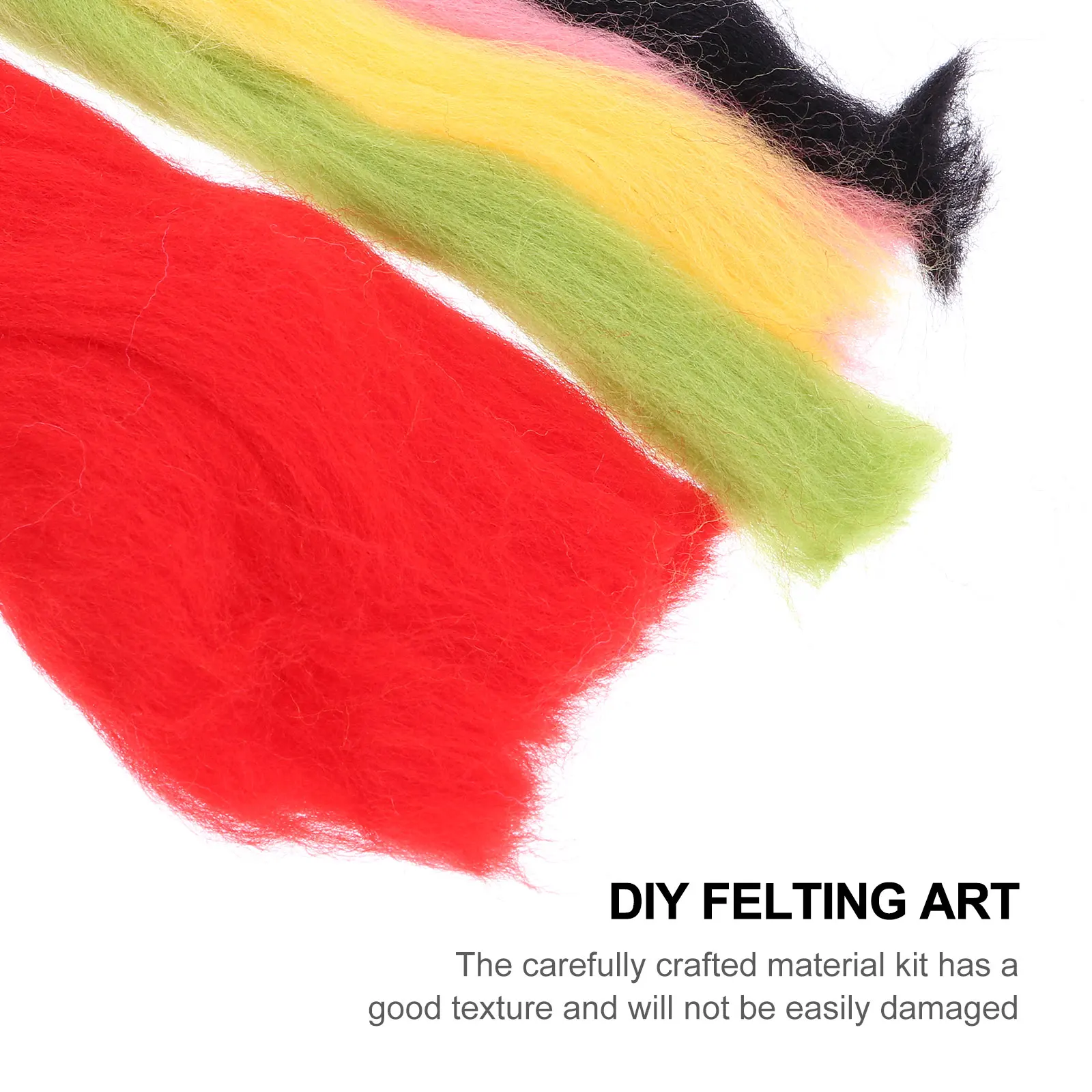

1 set Punch Needle Kit Music Diy Wool Felt Bag Crafts Red Polyester Mini DIY Wool Felt Supplies Craft Project Kits