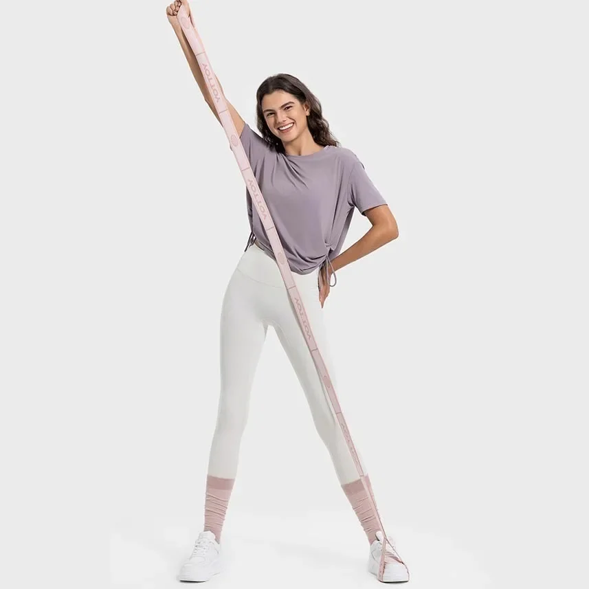 Back Action Relaxed Fit Boatneck T-Shirt Soft Oversize Yoga Short Sleeve Running Shirt Long Length Keeps Bum and Hips Covered image 5