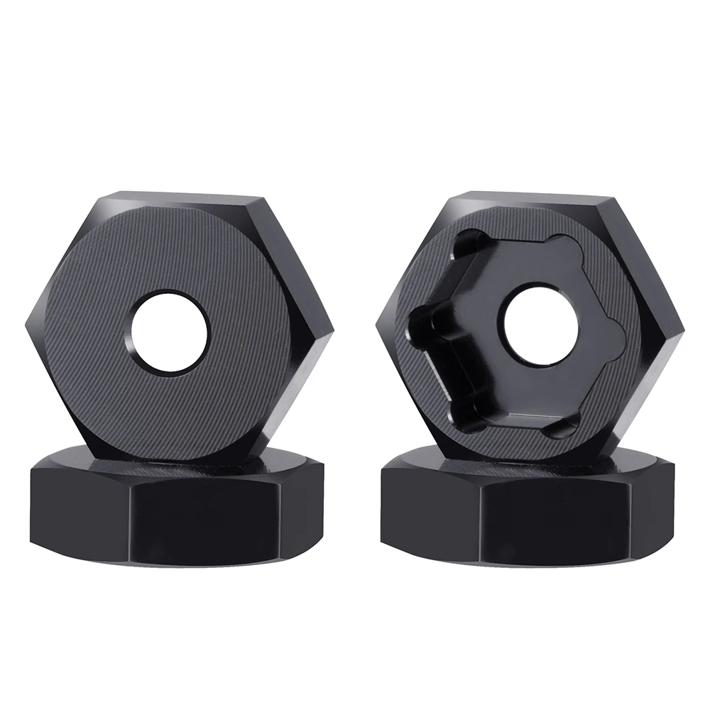 TRINOOD Aluminum Alloy Wheel Hex Adapter 12mm to 17mm Drive Hub Combiner for 1/8 1/10 RC Car Buggy Truck Upgrade Parts