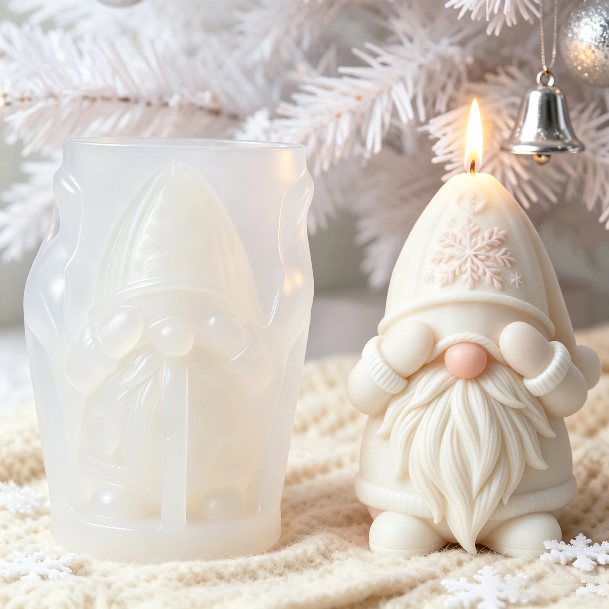 แม่พิมพ์ซิลิโคนรูปคนแคระมีหนวด - Home Fragrance Rituals บทวิจารณ์และราคา