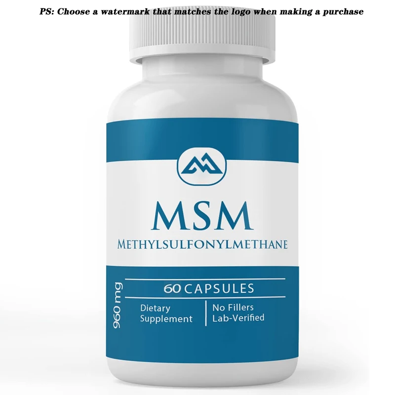 Pure original ingredient MSM (100 capsules) is always pure, without additives or fillers, natural sulfur