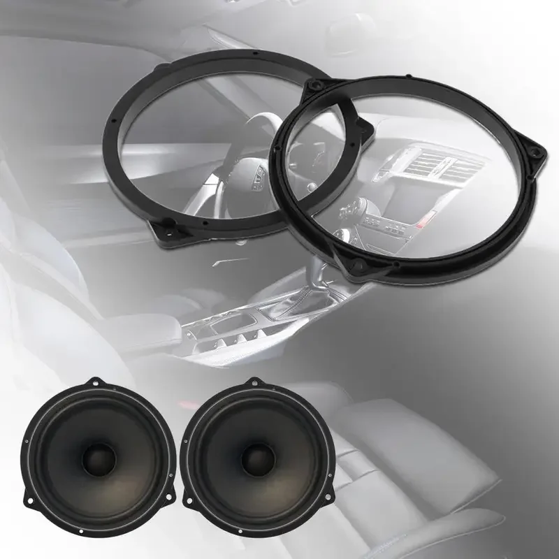 

2pcs 6.5in Car Door Speaker Mounting Adapter Plate Brackets for
