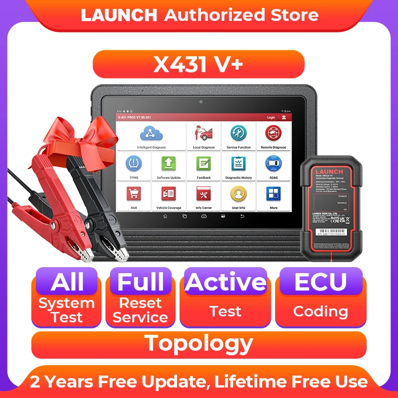 

LAUNCH X431 V+ Plus PRO3 10" Diagnostic Tools Car Auto OBD2 Scanner Mechanical Workshop Automotive Diagnost vs X431 PRO3S+
