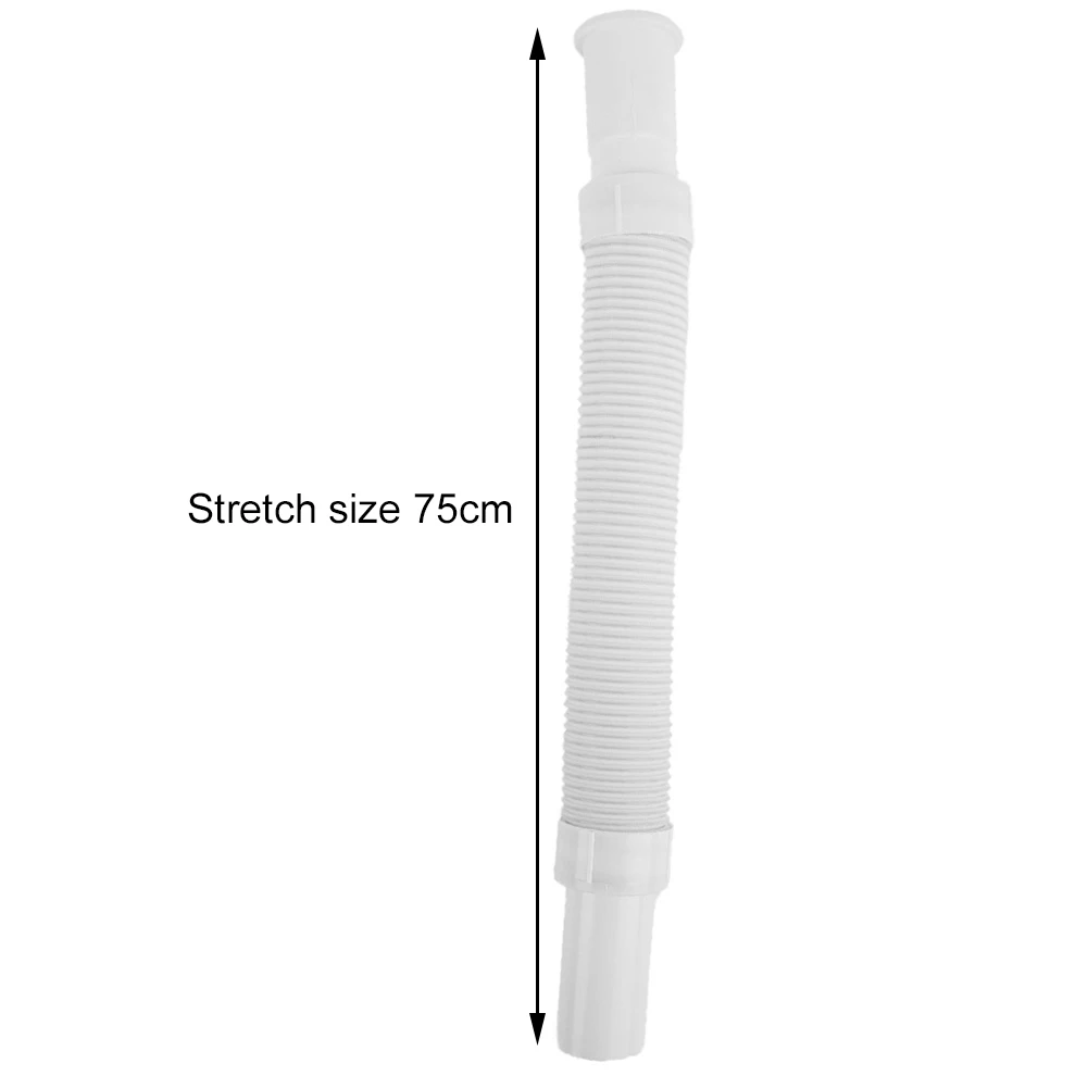 S-type Pipe Waste Pipe Mop Pool Drain Bending Shape Good Toughness High Strength Waste Pipe White Water Pipe 1PC