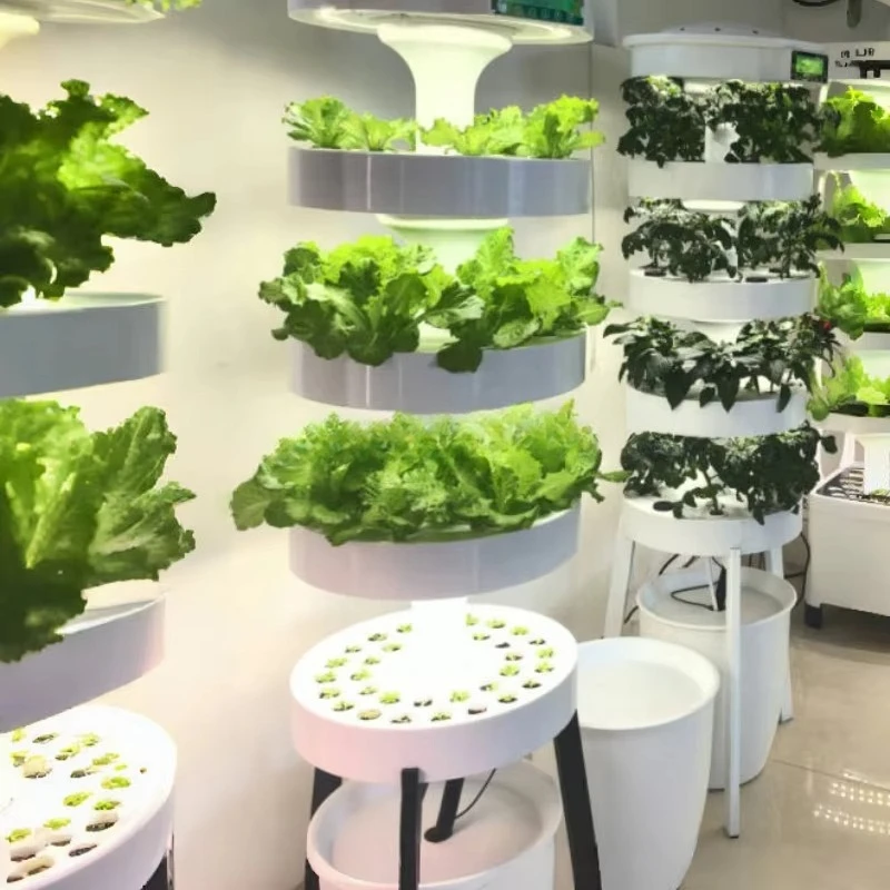 NFT Hydroponic System Hydroponic Tower with LED Grow Lights Vertical Hydroponic System Smart Hyroponnic