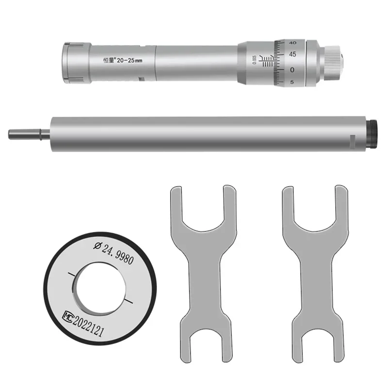 Three-Claw Inner Diameter Micrometer Three-Point Internal Measurement Inner Diameter Micrometer Aperture High Precision 0.005mm