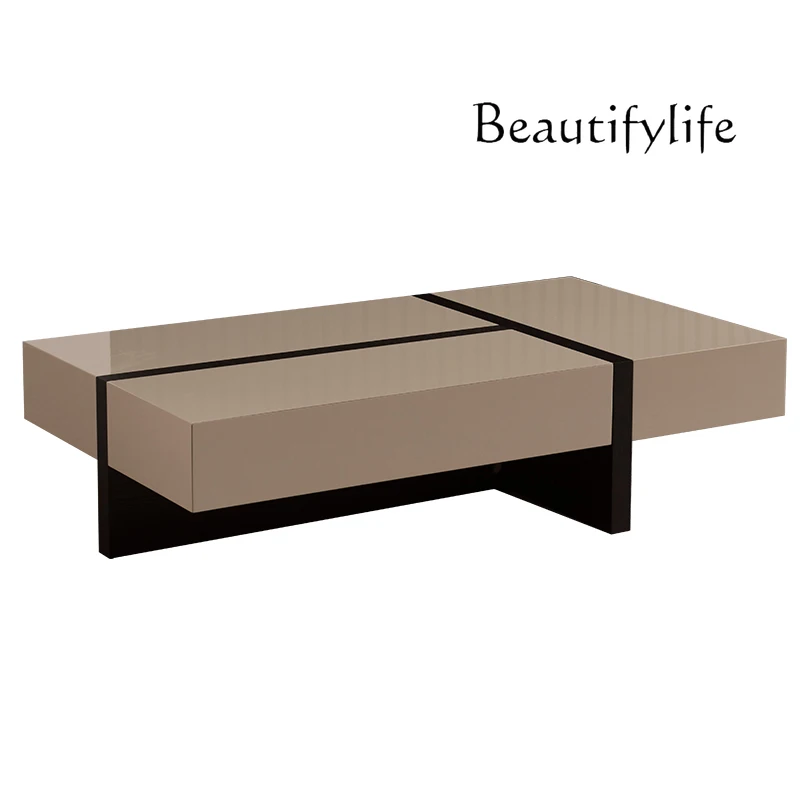 

Italian Minimalist Coffee Table TV Cabinet Combination Simple Modern Living Room Furniture Light Luxury Tea Table